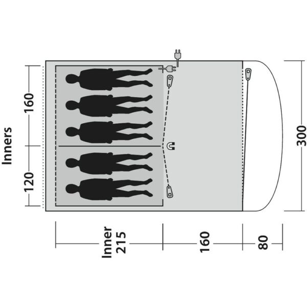 Outwell Oakwood 5: Spacious 5-Person Family Tent - Image 9