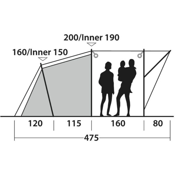 Outwell Oakwood 5: Spacious 5-Person Family Tent - Image 10