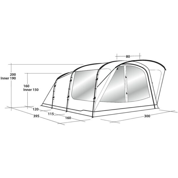 Outwell Oakwood 5: Spacious 5-Person Family Tent - Image 12