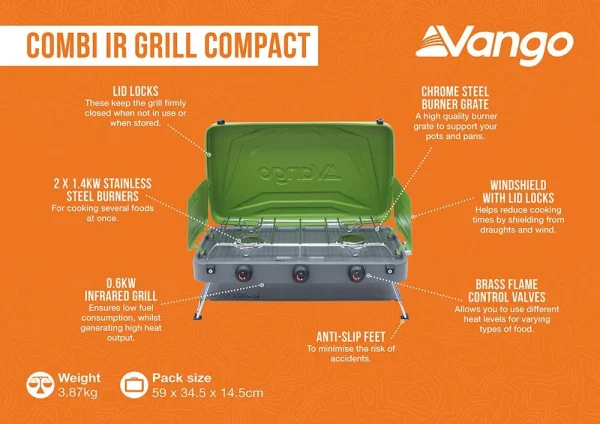 Vango Combi IR Grill Compact - Image 2