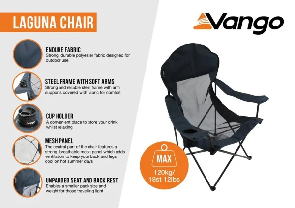 Vango Laguna Chair Granite Grey - Image 4