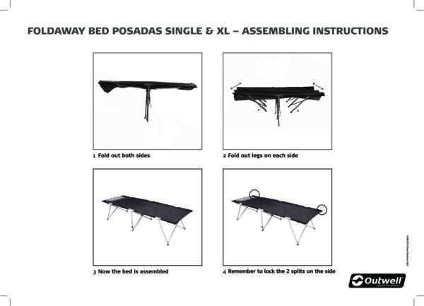 Outwell Posadas Foldaway Bed - Image 2