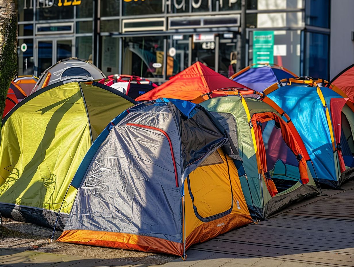 Do I have to pay for shipping when purchasing tents in Luton, UK?