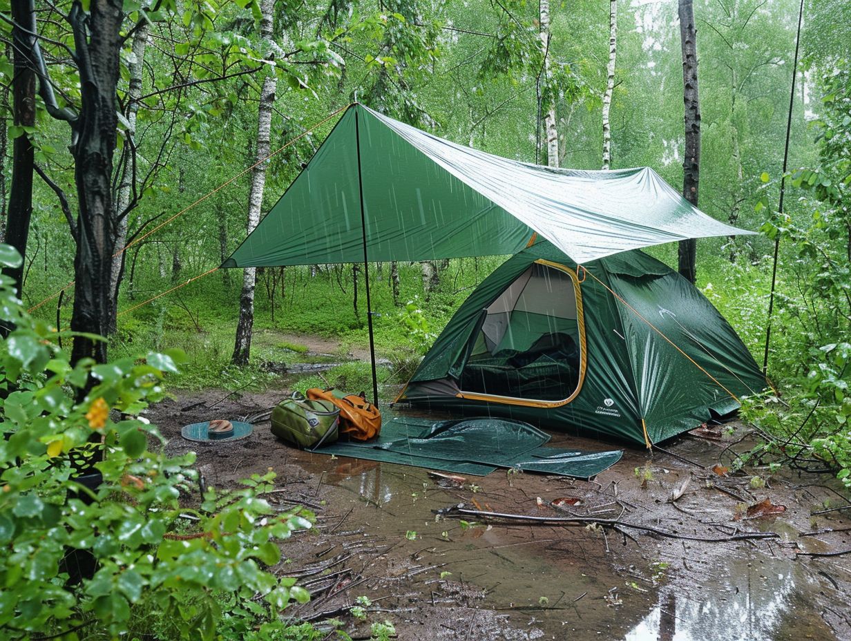How to Choose the Best Location for a Rainproof Campsite?