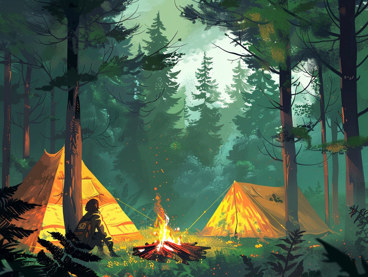What are some common allergies that can be triggered while camping?